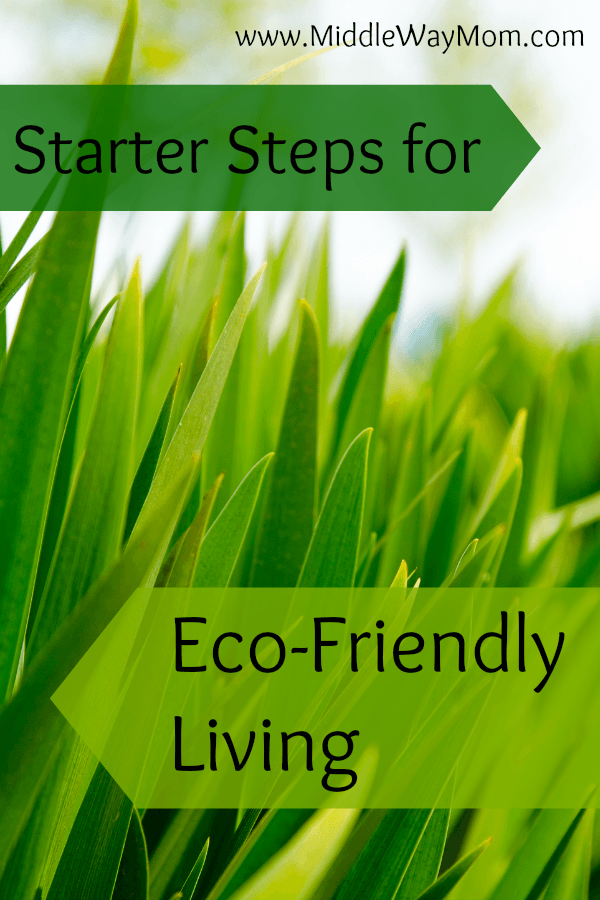 Want to reduce waste or emissions from your home, but don't know where to start? Get started with these simple steps! - www.MiddleWayMom.com