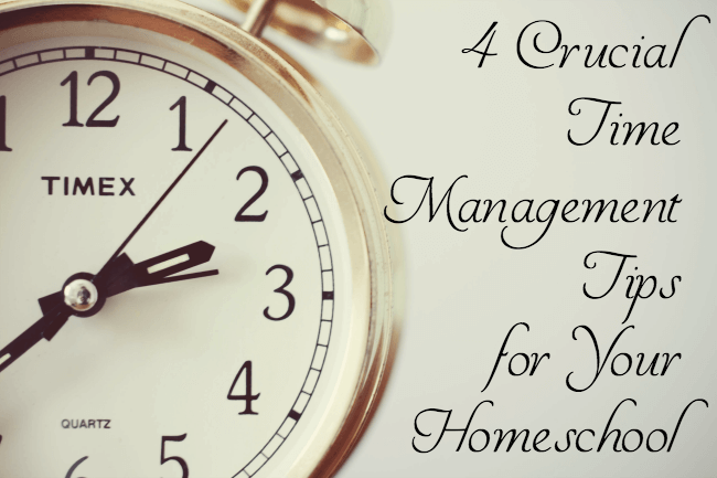 Crucial time management tips for every homeschool